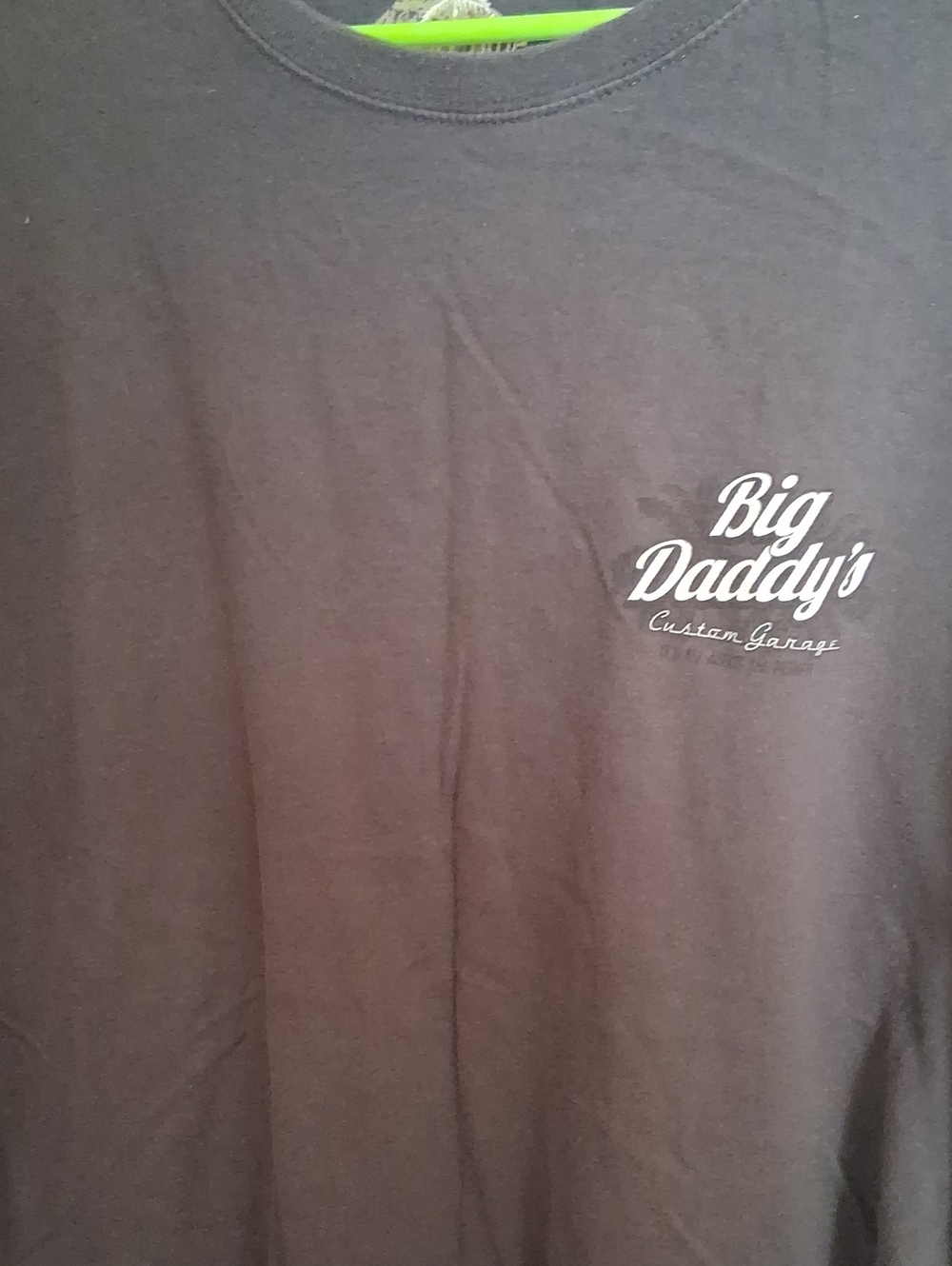 Newport Black Short Sleeve Tee with 'Big Daddy's' Chest Print